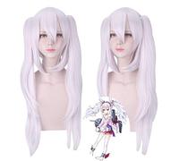 Game Azur Lane Laffey Cosplay Wig Long Heat Resistant Synthetic Hair with Chip Ponytails Halloween Costume Wig Anime+Wig Cap
