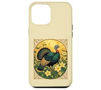 Game Bird Wild Turkey And Jasmine Flowers Illustration Case for iPhone 12 Pro Max