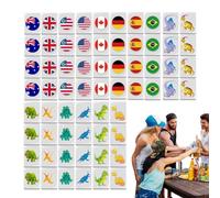 Game Blocks | 65 Tiles Flag Pattern Mahjong Game | Creative Mahjong Tiles Board Games | Mahjong Blocks Puzzles Spiel for Family Games
