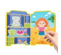 Game Book - Educational Dress Up Activity, Cognitive Learning Play Guide, Fun Interactive Skill Builder, Bright Illustrated Workbook, Study Supplies for Kids, Preschool, Car Trips, Plane Travel, Parti