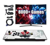 Game Box 8000+ Games in One Retro Game Console,3D Games,1280*720P Video Game Console with 2 Joystick,WIFI,HD Output Game Stick for PC/Projector/TV,Support External Controller 2-4 Players