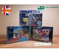 Game Box Protectors for N64 SNES Super Nintendo 64 Strong Plastic Display Case