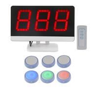 Game Buzzer System with Remote Control and Monitor, Suitable for 4-10 Players, Ideal for Interactive Game Shows and Educational Contests, 10 Button Set