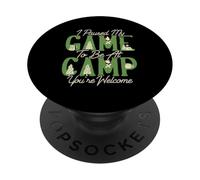 Game Camp Adventure Outdoor Gamer Camping Camper Gaming PopSockets Adhesive PopGrip