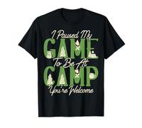 Game Camp Adventure Outdoor Gamer Camping Camper Gaming T-Shirt