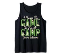 Game Camp Adventure Outdoor Gamer Camping Camper Gaming Tank Top