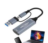 Game Capture Card - USB Media Recorder, Digital Video Audio Transfer Tool | Full HD Streaming Acquisition Conversion Module For Laptop Desktop Mobile Broadcast