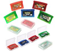 Game Card NDSL/GBM/GBASP GBA Game Cassette Classic Hot Selling Pocket Monster Red, Blue, Emerald, Fire Red Leaf 05