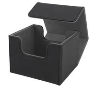 Game Card Storage Box, Large Capacity Lightweight Card Storage Box Multipurpose Magnetic Closure Side Insert for 130 and Above (Gray Inside)