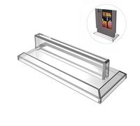 Game Cartridge Display Stand for NES - Transparent Plastic Holder for Nintendo NES Game Cards, Vintage Style Durable & Portable Storage Shelf