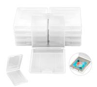 Game Cartridge Protective Cases Compatible with Classic Handheld Game Cards, Clear Storage Display Boxes for GB & GBC Cartridges, Dustproof Hard Covers (10)