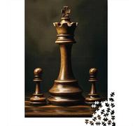 Game Chess 1000 Piece Jigsaw Puzzle, 52x38cm/1000pcs, for Adults, Screen-Free Activity, Weekend Downtime And Puzzle Lovers