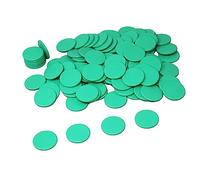 Game chips green (100 pieces) made of RE-Plastic® | Counting chips Marker Tokens ø 25 mm