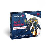 AV Vallejo Game Color Set - Sci-Fi ((x12) & figure