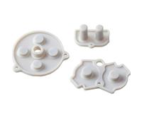 Game console buttons, for Game for Boy for Classic, for GBC, for GB, for GBA, rubber conductive for A-B for D-pad, start select keypad(For GBA)