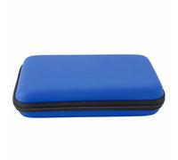 Game Console Carrying Bag for New 3DS XL, Super Edition, New 2DS XL with Large Capacity, Protective Hard Shell, 8 Game Card Slots (Blue)