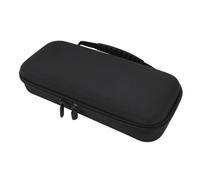 Game Console Carrying Case with Ample Storage Space EVA Oxford Cloth Hard Shell Pouch, Black [Handheld Game Console Storage Bag] (Thin with 12 Game Card Slots)