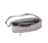 Game Console Protective Shoulder Bag for ROG Ally Steam Deck Double Zipper Design (Silver)