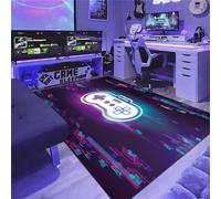 Game Controller Area Rug Non-Slip Gaming Living Room Playroom Decor Rug Gamepad Carpet For Children Boys Room Washable Bedside Play Rugs For Teenager Kitchen Bathroom Mat (Colour 2,120x180 cm)