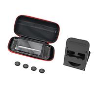 Game Controller Carrying Case with Screen Protector Bracket Silicone Cap Stylus Pen Portable Travel Carrying Case