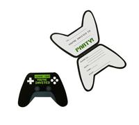 Game Controller Party Invitations, Pack of 10, Gaming Themed Birthday Invites