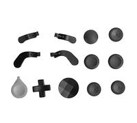 Game Controller Thumbsticks Kit for One Elite Series 2,Metal Replacement Gamepad Swap Thumbsticks Joysticks 4 Paddles 2 D-Pads(black)