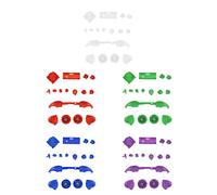 Game Controller Triggers Buttons RT LT RB LB Button Full Button Mod Kits for ABXY Buttons,Replacement Game Controller Button Kit for Series X/S(transparent white)