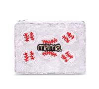 Game Day Coin Purse, Beaded Coin Purse for Women, Football Touchdown Coin Pouch Bag Handmade Small Change Purse Wallet with Zipper Football Game Day Football Outfits Accessories Gifts, red, black