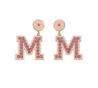 Game Day Earrings Football Sports Team Spirit Earrings Crystal Rhinestone Beaded Jewelry Gifts for Sport Fans, 1, Resin, No Gemstone
