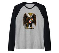 Game Day Football Shirt Retro Sports Fans Raglan Baseball Tee
