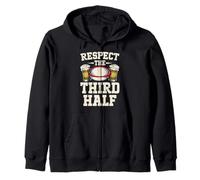 Game day Rugby Team Respect the Third Half Zip Hoodie