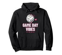 Game Day Vibes Heart Volleyball Design Girl Player Serve Pullover Hoodie