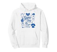 Game Day Vintage Soccer Mom Preppy Cool Streetwear Graphic Pullover Hoodie