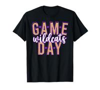 Game Day Wildcats Purple Yellow Wildcat Pride School Spirit T-Shirt