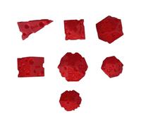 Game Dice, 3d Printed Numbered Toy for Board Game Night, Strategy with Fun Design, Cheese Shape for Adults, Teens, Beginners, Professionals, Family, Friends, 1 Set 7 Pieces