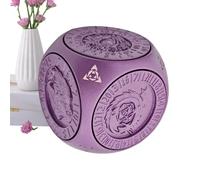 Game Dice, 7-in-1 Standard Game Dice, Rotating Geometric Board for Family Couples Adults Teens Kids, Gathering Travel Companion