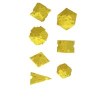 Game Dice | 7 Pieces Cheese Dice | Interactive 3D Printed Accessory for Role Play Teaching Decision Making - Family Party Travel Classroom