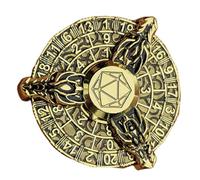 Game Dice, Metal Dice, Polyhedral Cool Dice - Metal, Roulette, Role Play Dice, Retro Gear Wheel for Club Party and Pub