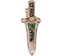 Game Dragon Flute Dagger Cartoon Brooch Interesting Metal Enamel Badge Denim Jacket Backpack Pin Children Fashion Jewelry Accessories Gifts, Alloy Steel, no gemstone
