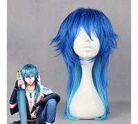 Game Dramatical Murder Dmmd Seragaki Aoba Cosplay Wig Ombre Blue Heat Resistant Synthetic Hair Anime Costume Wigs+Wig Cap KUWS271C