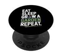Game Eat Sleep Grow A Garden Repeat Gamer Design PopSockets Adhesive PopGrip