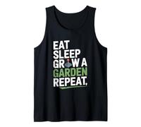 Game Eat Sleep Grow A Garden Repeat Gamer Design Tank Top