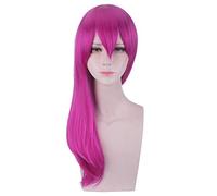 Game Evelynn Agony's Embrace KDA Cosplay Wig Rose Red 45cm Long Straight Women Synthetic Hair Perucas