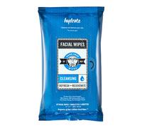 Game Face Cleansing Face Wipes 25 Count Pack XL Size 100% Compostable, Naturally Formulated and Lightly Scented Hydrating, Refreshing, and Rejuvenating for Athletic, Sport, and On The Go Needs.
