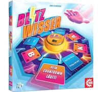 Game Factory 646061 Blitzwisser, the lightning-fast word game for families and friends including buzzer, board game, party game from 10 years