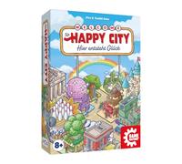 Game Factory 646084 Happy City, Tile Game from 8 Years, Family Game for 2-5 Players, Card Game, City Building