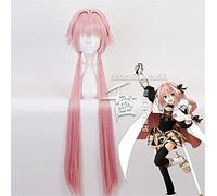 Game Fate Apocryph Astolfo Cosplay Wigs Long Pink Heat Resistant Synthetic Hair Halloween Cosplay Wig