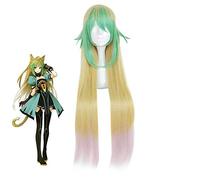 Game Fate/Apocrypha Atalanta Cosplay Wigs Color Mixing Long Heat Resistant Synthetic Hair Perucas Anime Costume Wig Ku701I