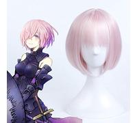 Game Fate Grand Order Cosplay Wigs Mash Kyrielight Cosplay Wig Synthetic Wig Hair Halloween Party Women FGO Matthew Kyrielite