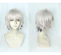 Game Fate/Grand Order FGO Kadoc Zemlupus Short Fluffy Layered Synthetic Cosplay Silver Hair Wig New Type
